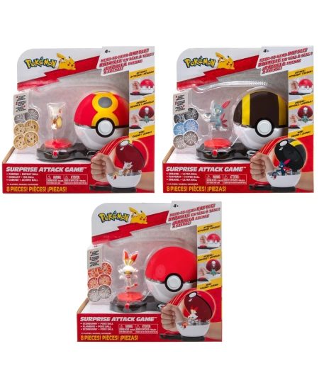 POKEMON SÜRPRİZ ATAK TEKLİ OYUN SETİ ASORTİ