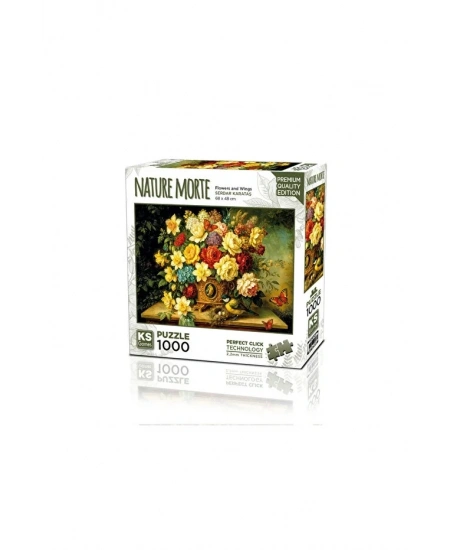 KS GAMES 1000 PARÇA PUZZLE FLOWERS AND WINGS