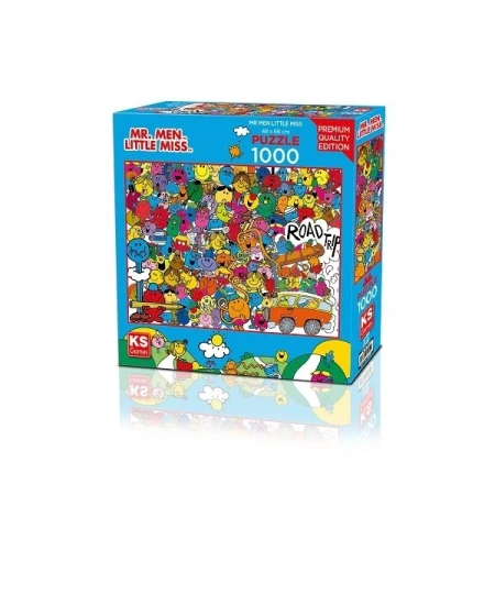 KS GAMES 1000 PARÇA PUZZLE MR MEN LİSANSLI
