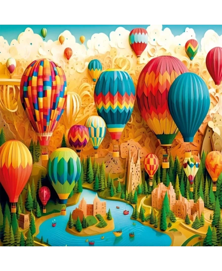 KS GAMES 500 PARÇA PUZZLE HOT AIR BALLOON FESTIVAL