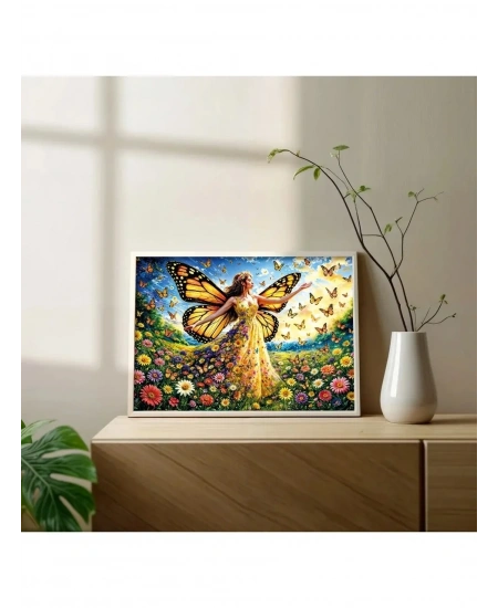 KS GAMES 500 PARÇA PUZZLE LADY BUTTERFLY