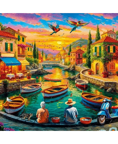 KS GAMES 500 PARÇA PUZZLE THE SILENT TALE OF FISHERMEN