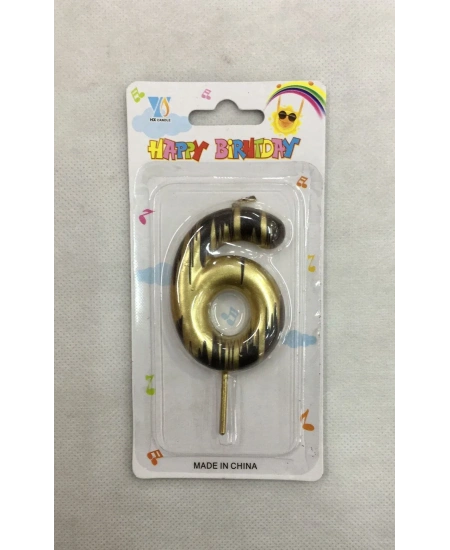 RAKAM MUM ALTIN SİYAH 6