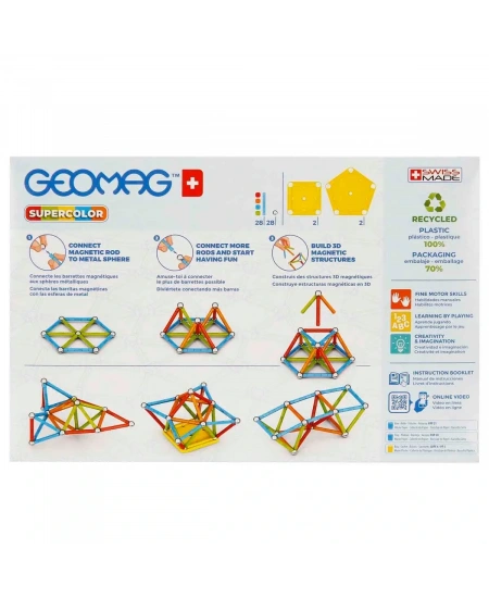 RENKLİ MANYETİK ÇUBUKLAR 60 PARÇA