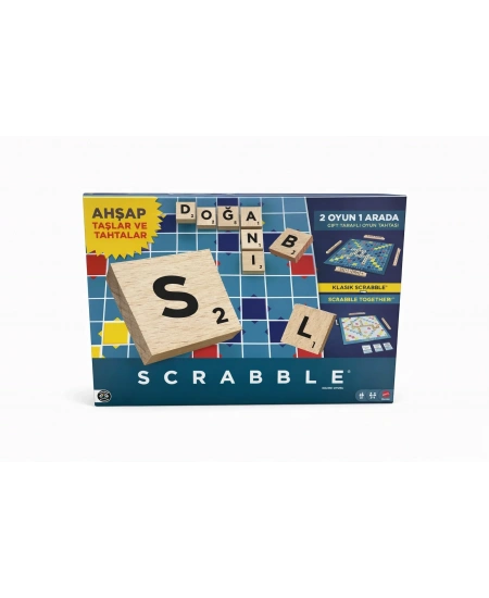 SCRABBLE AHŞAP İKİSİ BİR ARADA TÜRKÇE DHL