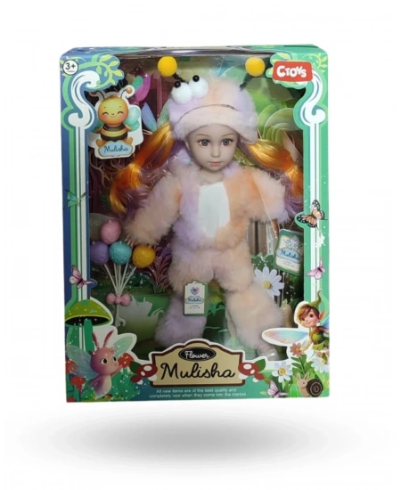 SEVİMLİ ARI KOSTÜMLÜ PELUŞ TULUMLU MODA BEBEK