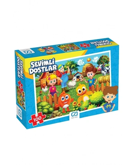 SEVİMLİ DOSTLAR PUZZLE 100 PARÇA