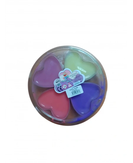 SİNO 4 RENK KALP SLIME 200GR PASTEL