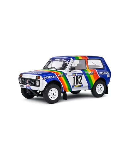 SOLİDO 1/18 LADA NIVA WHITE #182 JABOUILLE/SARDOU