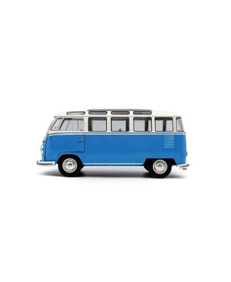 SOLİDO 1/18 VW T1 21 WINDOWS BLUE - WHITE