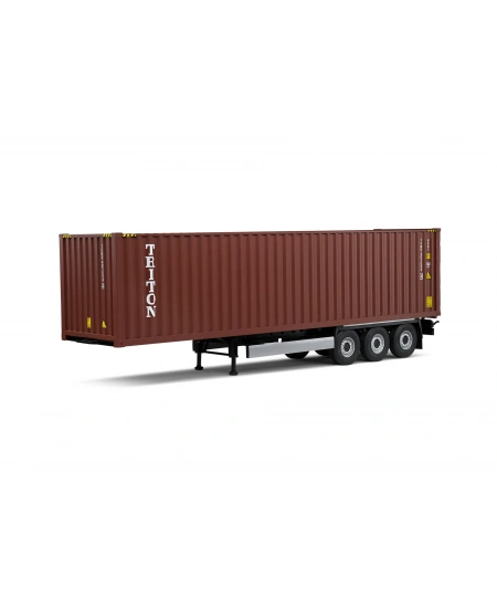 SOLİDO 1/24 REMORQUE PORTE CONTAINER RED 2021