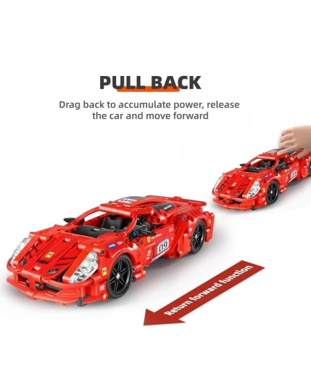 SÜPER ARABA KIRMIZI LEGO 437 PARÇA