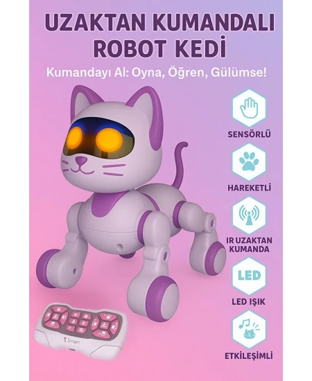 UZAKTAN KUMANDALI DANS EDEBİLEN ROBOT KEDİ