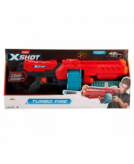 X-SHOT SİLAH SÜNGER ATAN TURBO FIRE 48 MERMİLİ