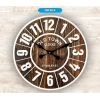 AYPŞ METAL ÇERÇEVE MDF KADRAN DUVAR SAATİ 50CM