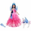 BARBIE MAVİ SAÇLI PRENSES BEBEK DHL