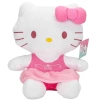 HELLO KITTY PELUŞ ELBİSELİ KURDELELİ PEMBE 36CM