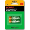 KODAK 2 ADET 2600 MAH Nİ-MH KALEM PİL