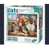 KS GAMES 1000 PARÇA PUZZLE FAMİLY CATS NEAR THE WİNDOW