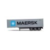 SOLİDO 1/24 CONTAINER TRAILER MAERSK GREY