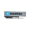 SOLİDO 1/24 CONTAINER TRAILER MAERSK GREY