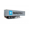 SOLİDO 1/24 CONTAINER TRAILER MAERSK GREY