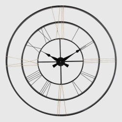 GALAXY SİYAH METAL DUVAR SAATİ