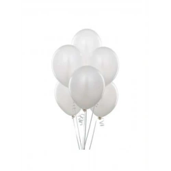 BEYAZ METALİK BALON 100 LÜ