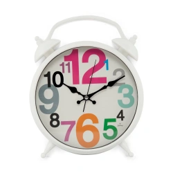 ANTİK PETER MASA SAATİ DÜZ BEYAZ