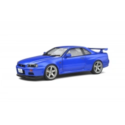 SOLİDO 1/18 NİSSAN SKYLİNE (R34) GT-R BLUE 1999