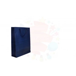 KARTON ÇANTA SELOFANLI 17*26 LACİVERT 25li