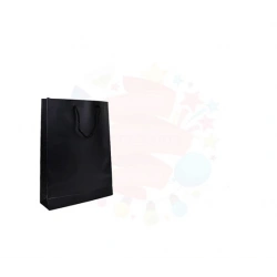 KARTON ÇANTA SELOFANLI 17*26 SİYAH 25Lİ