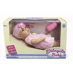 32CM TAM KAUÇUK BEBEK EMZİK VE BİBERONLU
