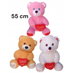 55 CM OTURAN KALPLİ-ATKILI AYI (KAMPANYA)