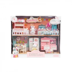 BAY DREAMY MİNİ TAVŞAN-ÇİFT KATLI MUTFAK OYUN SETİ