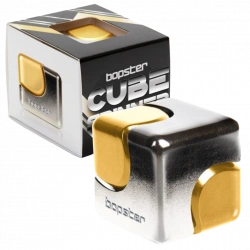 BOPSTER FIDGET CUBE SPINNER SILVER & GOLD