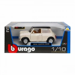 BURAGO 1/18 MINI COOPER 1969 BEYAZ