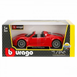 BURAGO 1/24 (A) PORSCHE 918 SPYDER KIRMIZI