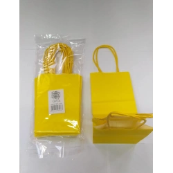 ÇANTA KRAFT BÜKÜM SAPLI SARI 12*15 12Lİ