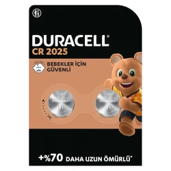 DURACELL LİTYUM CR2025 2Lİ 3 VOLT