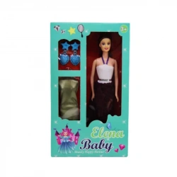 ELANA YEDEK ELBİSELİ KÜPELİ BEBEK