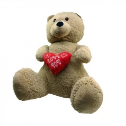 KALPLİ OTURAN PELUŞ AYI 90CM