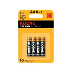 KODAK XTRALİFE 4 ADET ALKALİN İNCE PİL AAA