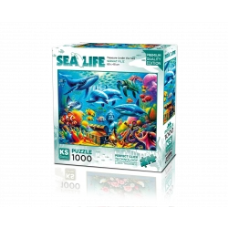 KS GAMES 1000 PARÇA PUZZLE SEA LIFE TREASURE UNDER THE SEA