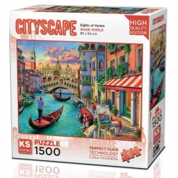 KS GAMES 1500 PARÇA PUZZLE SIGHTS OF VENICE