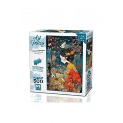 KS GAMES 500 PARÇA PUZZLE A WOMAN IN A RED KIMONO