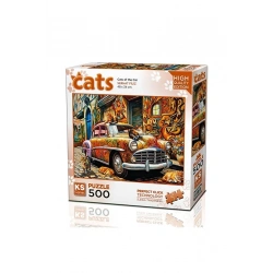 KS GAMES 500 PARÇA PUZZLE CATS OF THE CAR