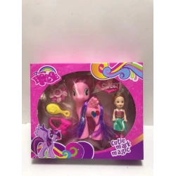 KUTUDA PONY AKSESUARLI BEBEK SETİ