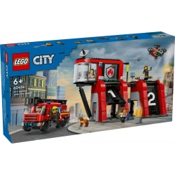 LEGO FIRE STATION W FIRE TRUCK DHL