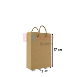 NDİ ÇANTA KRAFT İP SAPLI 12*17 25Lİ
